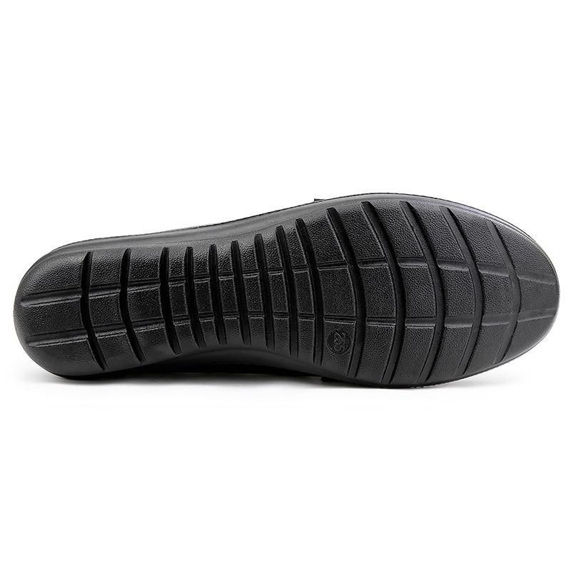 Genuine Leather Shoes Women Round Toe Designer Flat Shoes