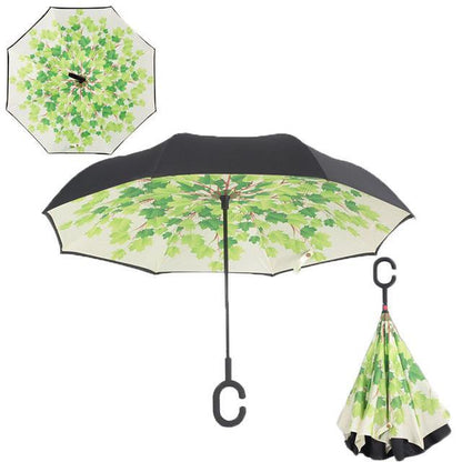 Double-Layer Hands-Free Inverted Umbrella