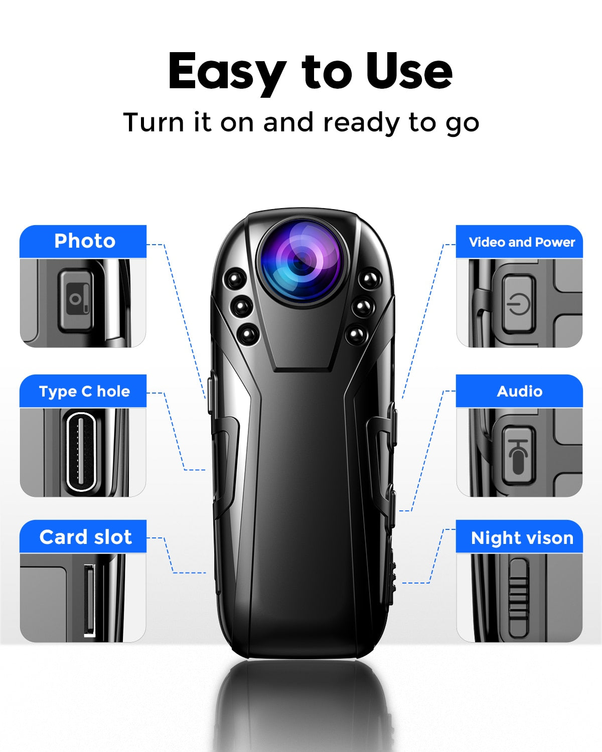 1080P HD Wireless Mini WIFI Camera P2P Infrared Night Vision Security Camera