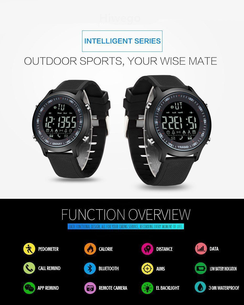 Hiking Sports Smart Watch -  The Professional-level Wrist  Waterproof Watch!