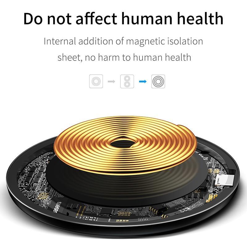Qi Wireless Charging Pad for iPhone & Samsung