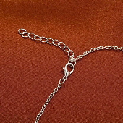Luxury Shiny Rhinestone Snowflake Necklace Pendants Chain Long
