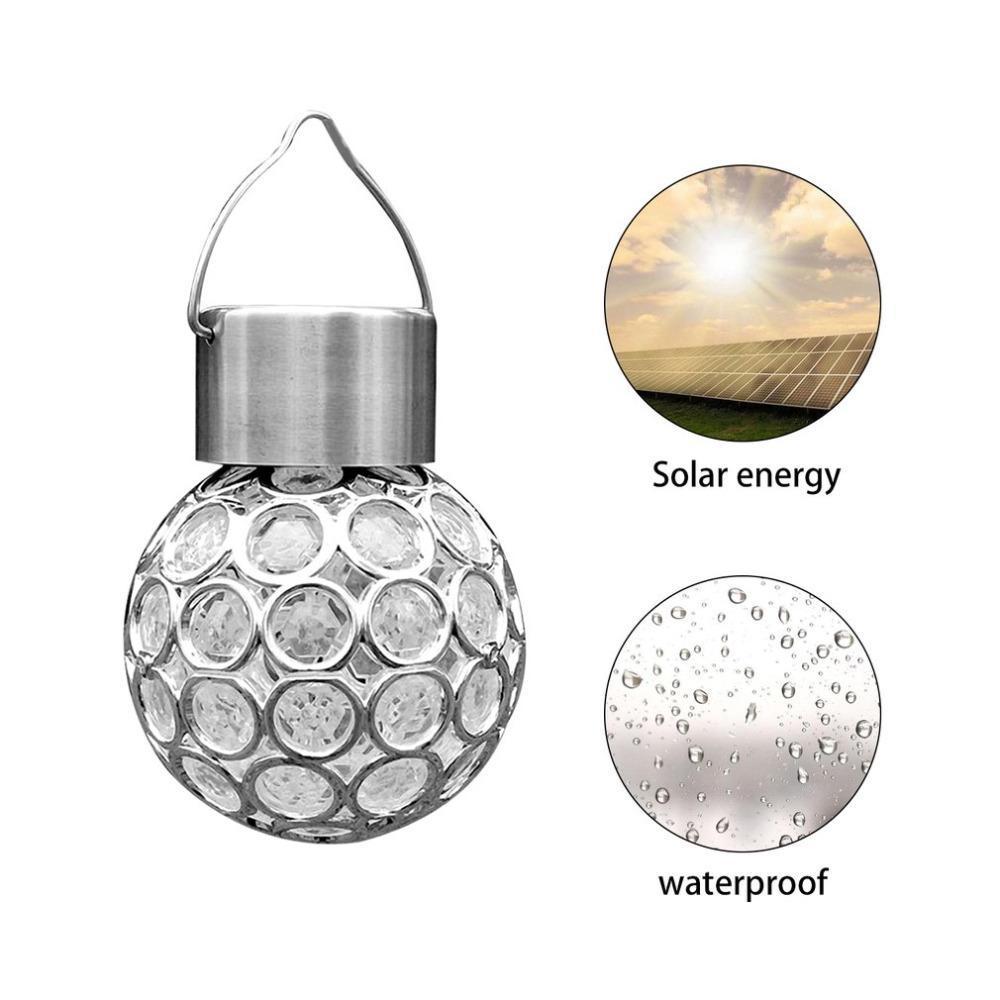 Solar-Powered LED Crystal Ball