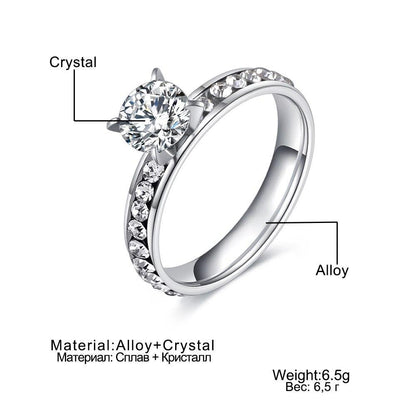 Fashion Jewelry - Women Circle Titanium Rings