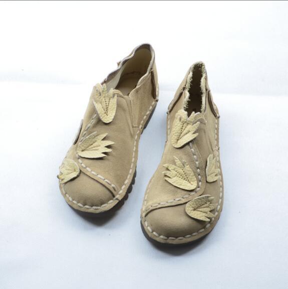Genuine leather shoes,literary and artistic women shoes