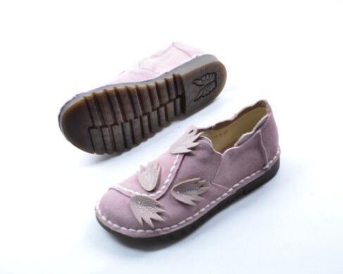 Genuine leather shoes,literary and artistic women shoes
