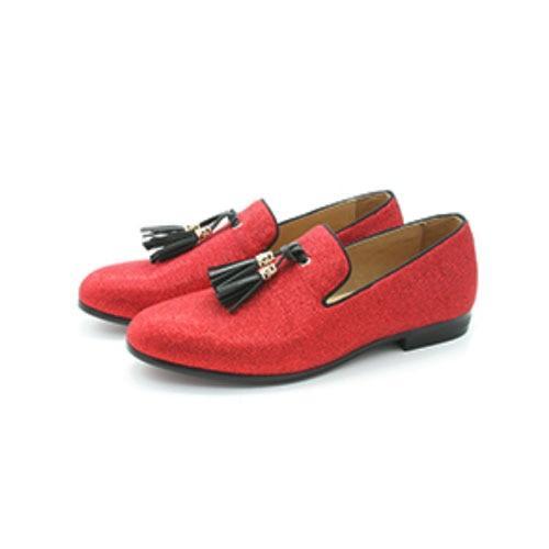 Gold Tassel of Loafers Red Sole Loafers