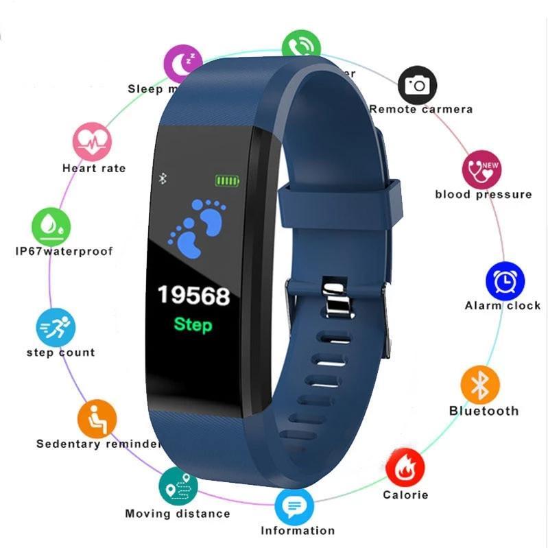 Health Bracelet Heart Rate Blood Pressure Smart Band Fitness Tracker Smartband Wristband honor mi Band 3 fit bit Smart Watch