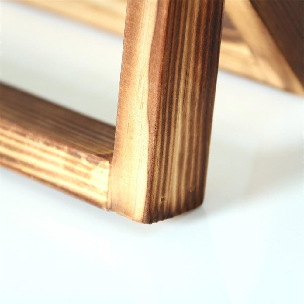 Glass Bulb Vase with Wooden Stand