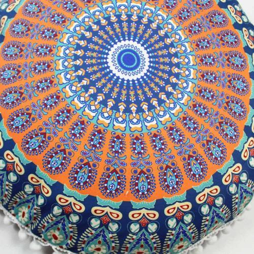 Round Mandala Throw Pillow