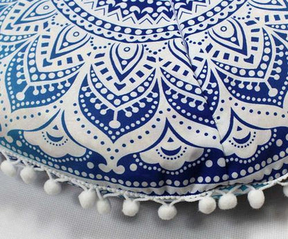 Round Mandala Throw Pillow