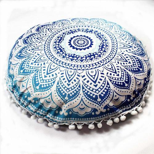 Round Mandala Throw Pillow