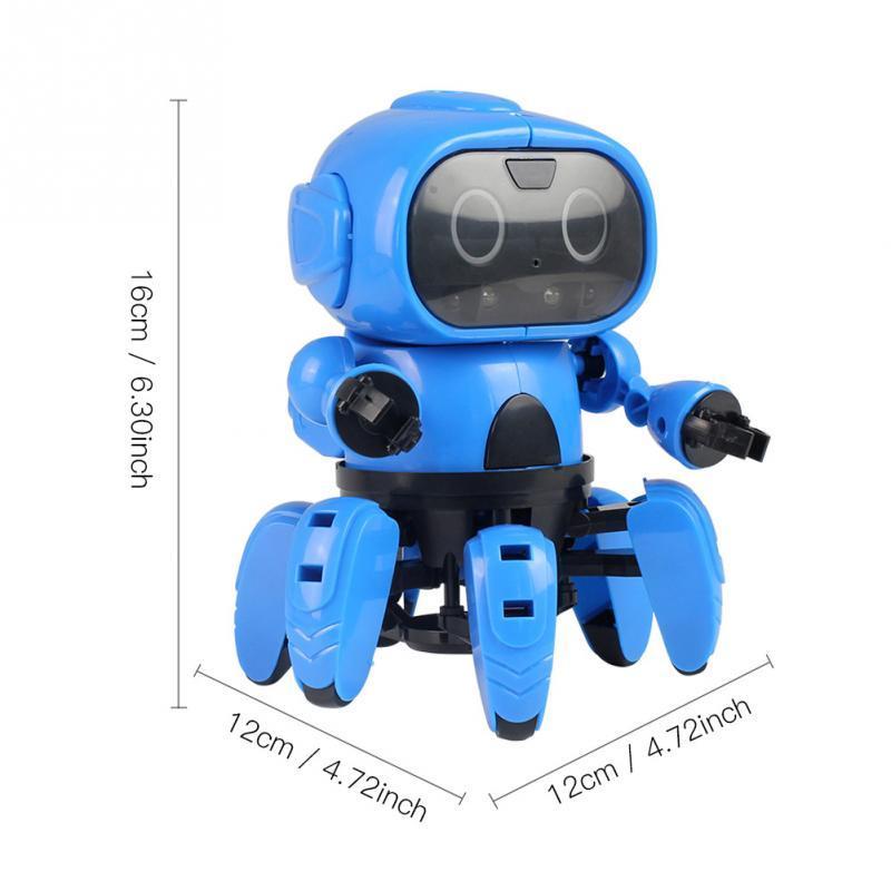 Intelligent Induction Robot DIY Assembled Electric Follow Robot with Gesture Sensor Obstacle Avoidance Kids Educational Toys