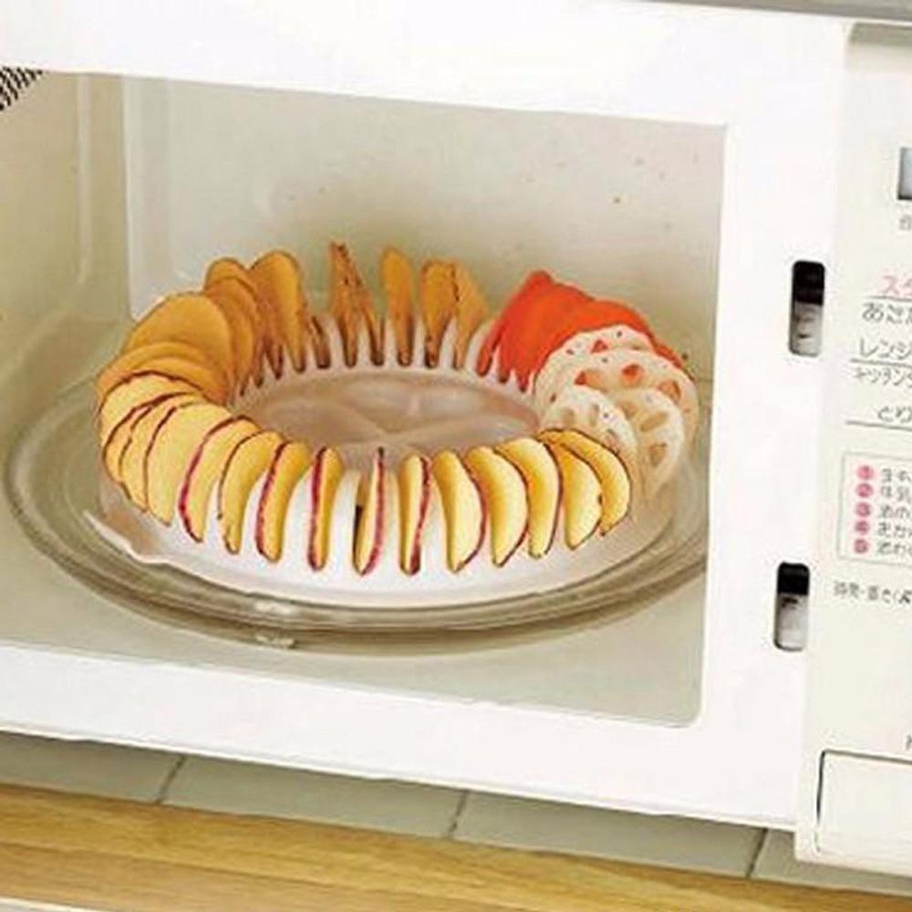 Microwave Oven Fat Potato Chips Maker Set