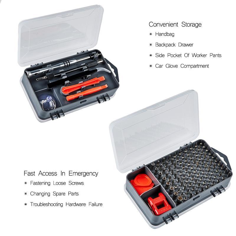 112  in 1 Screwdriver Set Magnetic Screwdriver Bit Torx Multi Mobile Phone Repair Tools Kit Electronic Device Hand Tool