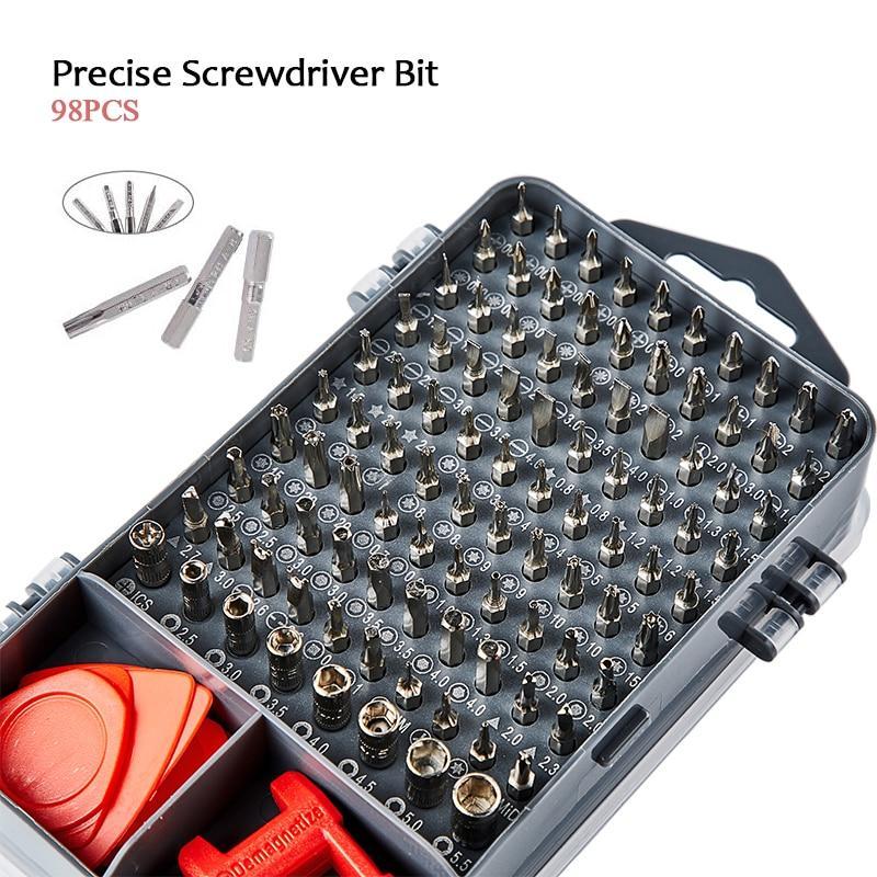 112  in 1 Screwdriver Set Magnetic Screwdriver Bit Torx Multi Mobile Phone Repair Tools Kit Electronic Device Hand Tool