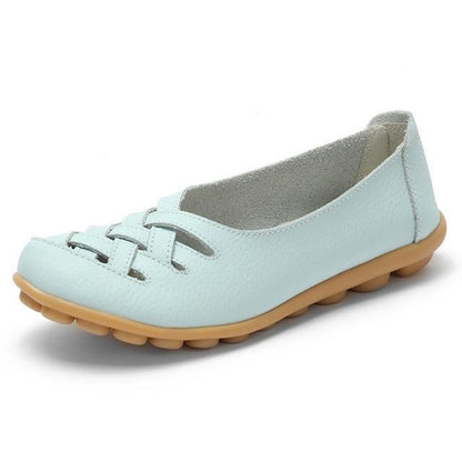 Genuine Leather Summer Women Flats Shoes