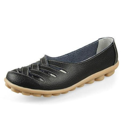 Genuine Leather Summer Women Flats Shoes