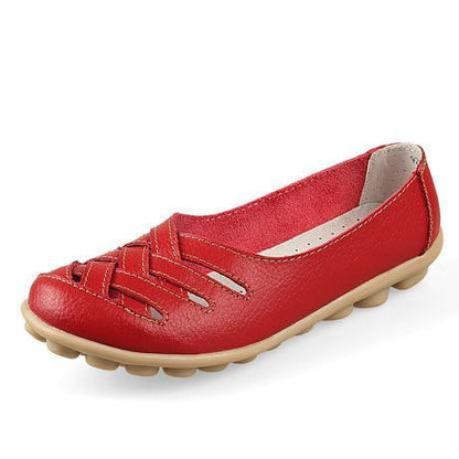Genuine Leather Summer Women Flats Shoes