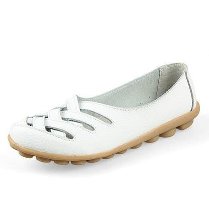 Genuine Leather Summer Women Flats Shoes