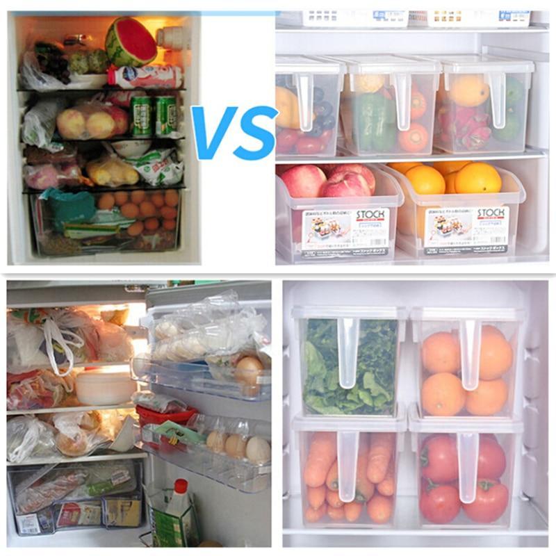 Kitchen Transparent PP Storage Box Grains Beans Storage Contain Sealed Home Organizer Food Container Refrigerator Storage Boxes