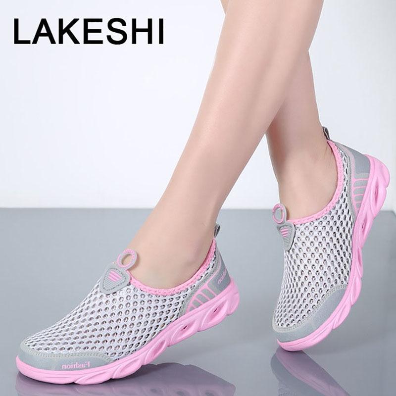 Women Loafers Breathable Fashion Mesh Shoes