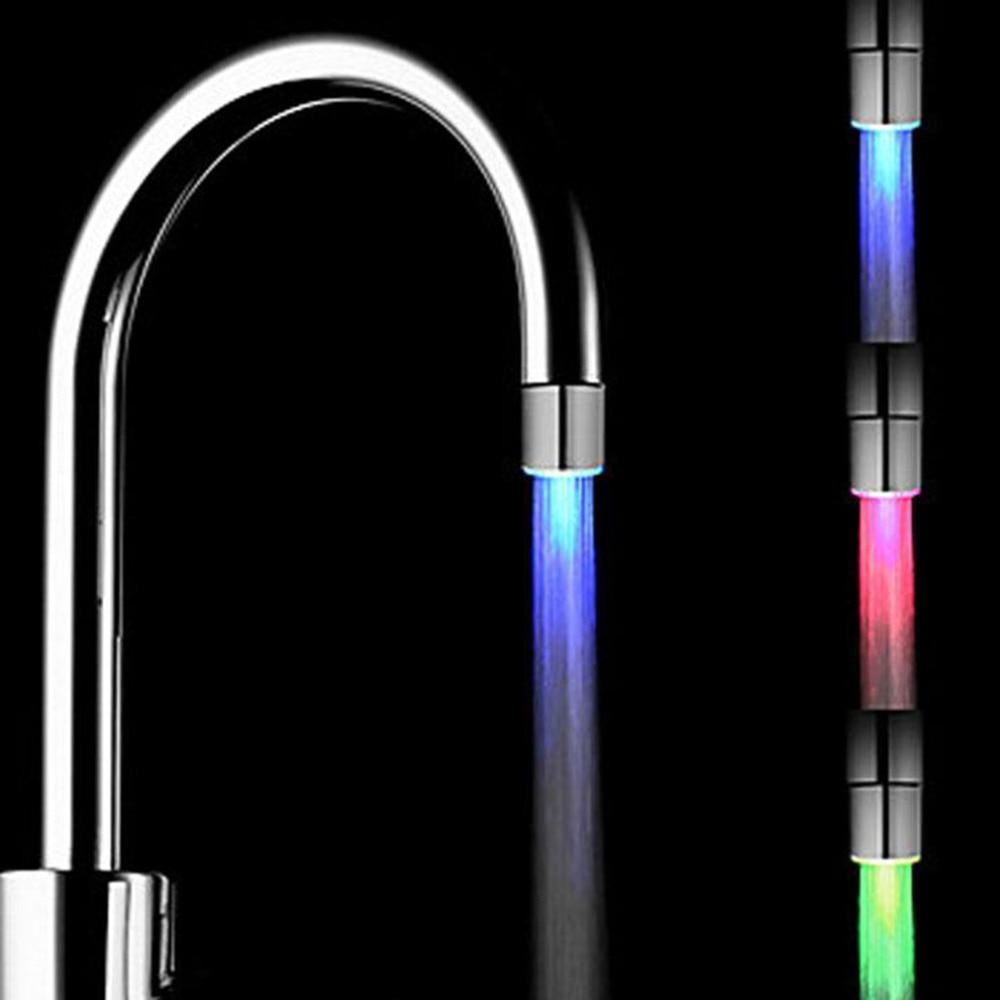 LED Kitchen Faucet Glow  Kitchen Tap Temperature Sensor Light Water Faucet kitchen Bathroom