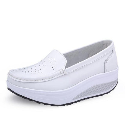 Women Flat Platform Shoes Woman White Nursing Shoes