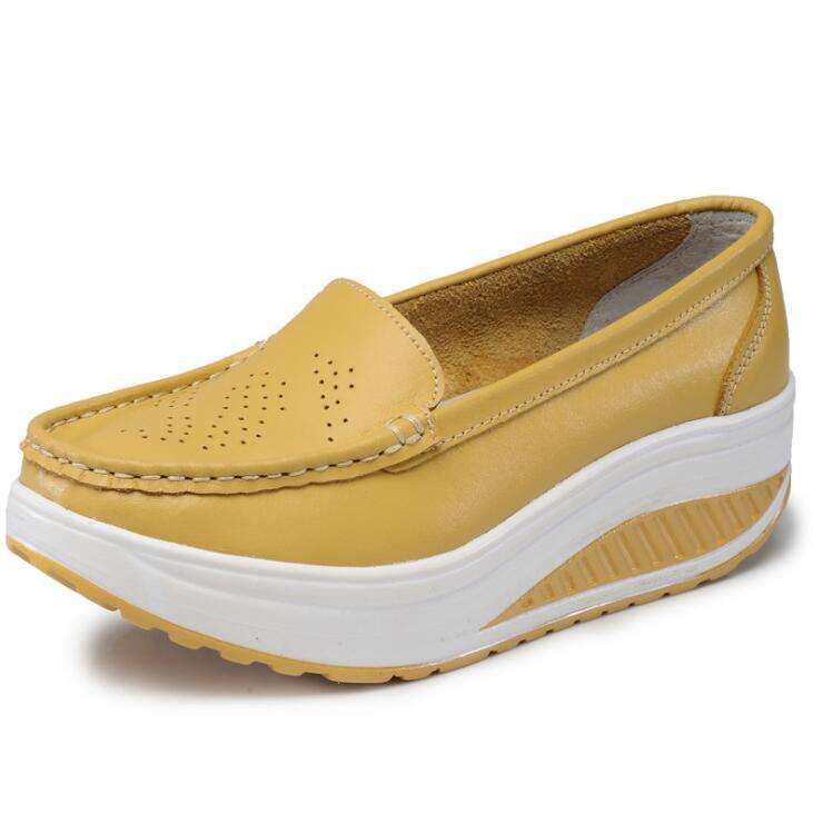 Women Flat Platform Shoes Woman White Nursing Shoes