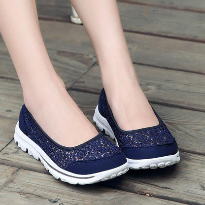 Plus Size New Pierced Lace Women Flats Shoes