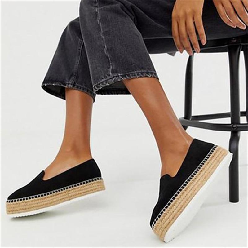 New Faux Suede Espadrilles Shoes  Casual Loafers