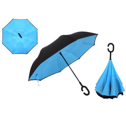 Double-Layer Hands-Free Inverted Umbrella