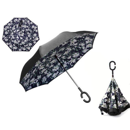 Double-Layer Hands-Free Inverted Umbrella