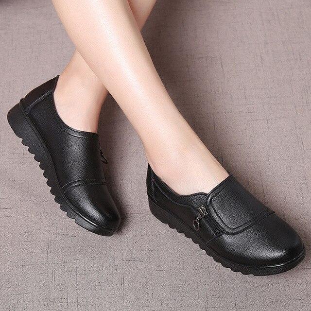 Loafers flats superstar shoes round toe solid shoes
