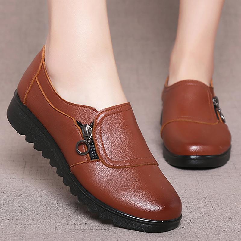 Loafers flats superstar shoes round toe solid shoes