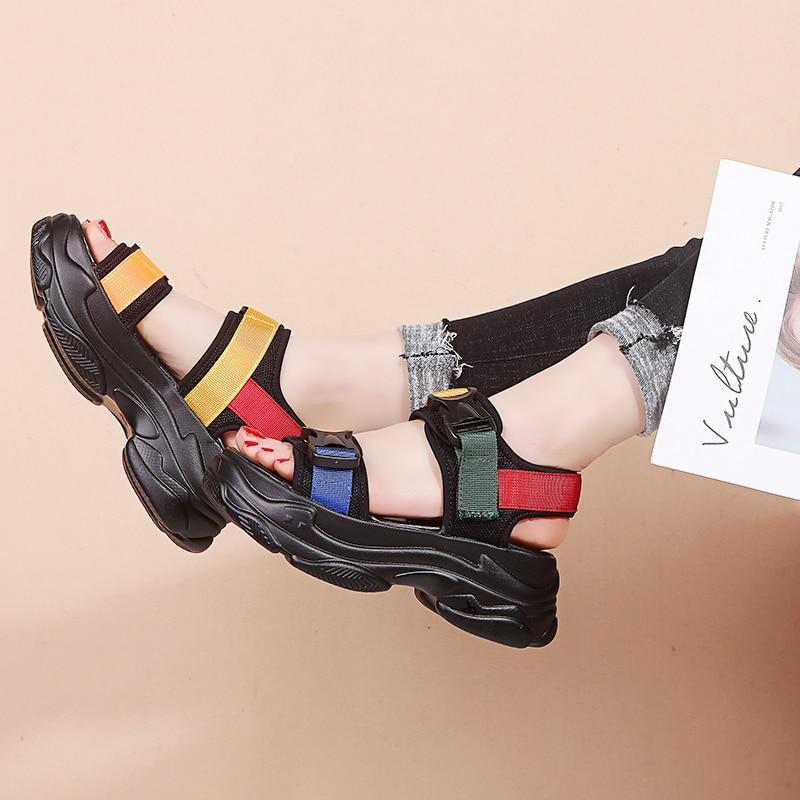 New Fashion Women Platform Sandals Ladies Casual Peep-toe Wedges Shoes