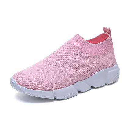 Women  Sneaker Knitted Mesh Vulcanized Shoes Casual Slip