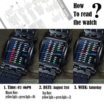 Luxury Watches Men Fashion Rubber Strap LED Digital Watch Men Waterproof Sports Military Watches Relogios Masculino