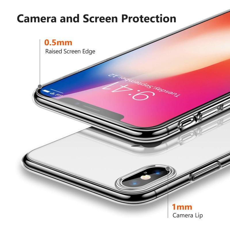 Luxury Case For iPhone X XS 8 7 6 s Plus Ultra Thin Slim Soft TPU Silicone Cover Case For iPhone XR 8