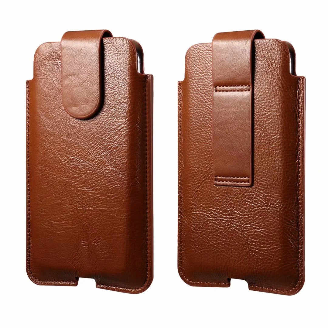 Luxury Genuine Leather Case For iPhone Samsung Smartphones