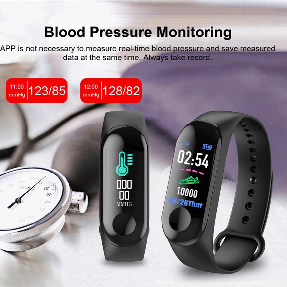 Smart Bracelet Heart Rate Blood Pressure Health Waterproof Smart Watch M3 Pro Bluetooth Watch Wristband Fitness Tracker