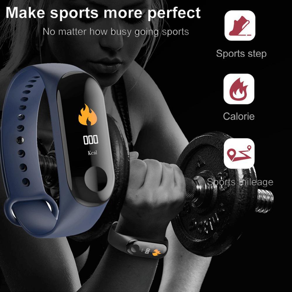 Smart Bracelet Heart Rate Blood Pressure Health Waterproof Smart Watch M3 Pro Bluetooth Watch Wristband Fitness Tracker