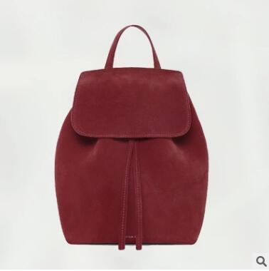 MANSURSTUDIOS  women Faux suede backpack mansur lady suede backpack