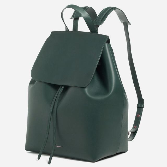MANSURSTUDIOS  women leather backpack  mansur lady real