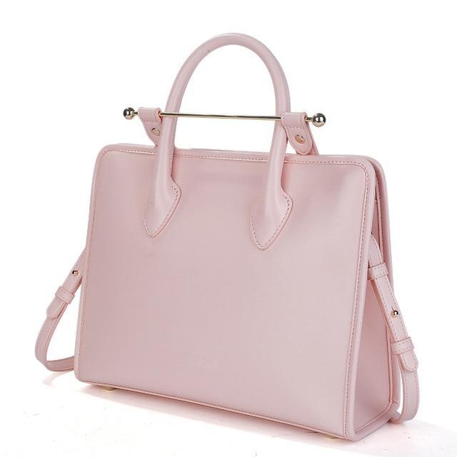 Mansurstudios women fashion genuine leather briefcase bag