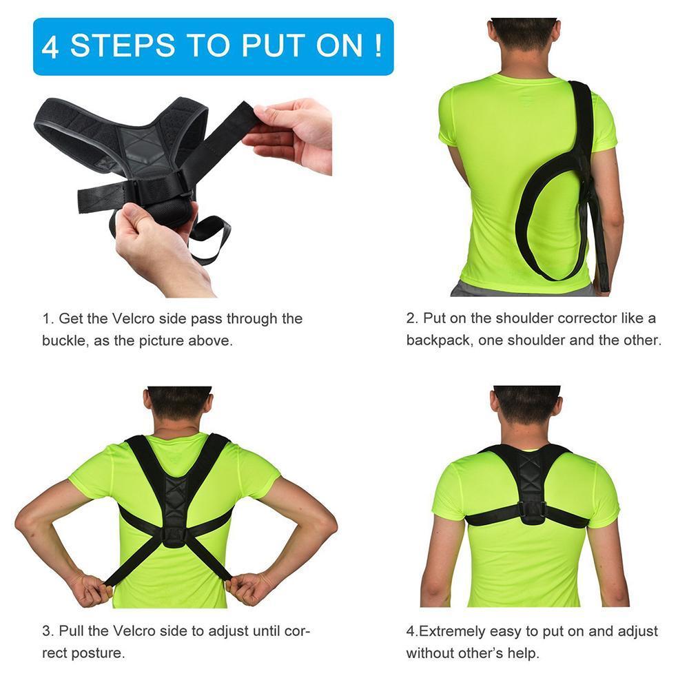 Body WellnessPosture Corrector (Adjustable to Multiple Body Sizes)