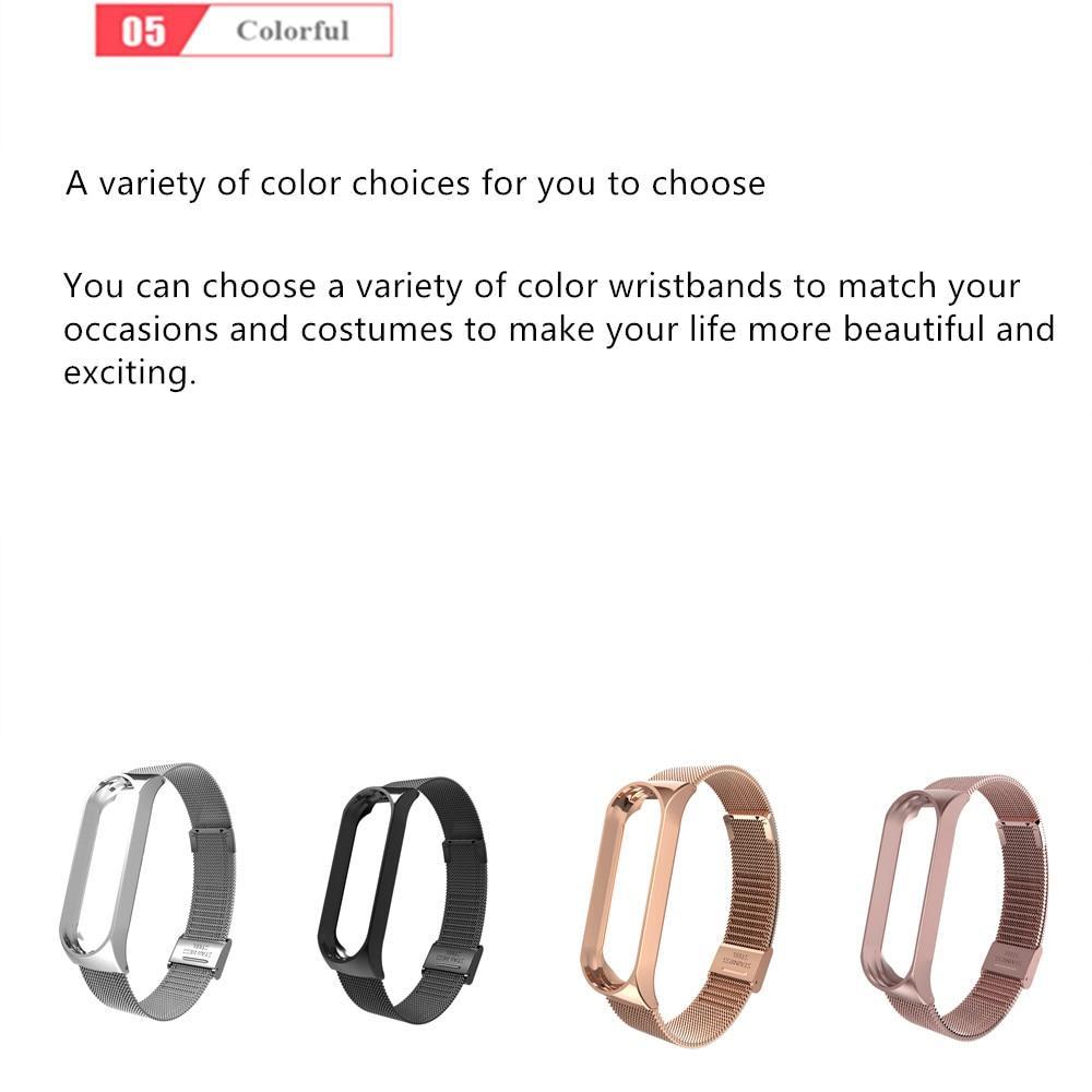 Mi Band 3 4 Wrist Strap Metal Screwless Stainless Steel For Xiaomi Mi Band 4 3 Strap Bracelet Miband 4 3 Wristbands Pulseira