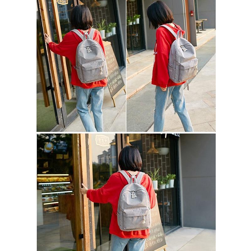 Pastel Corduroy Backpack