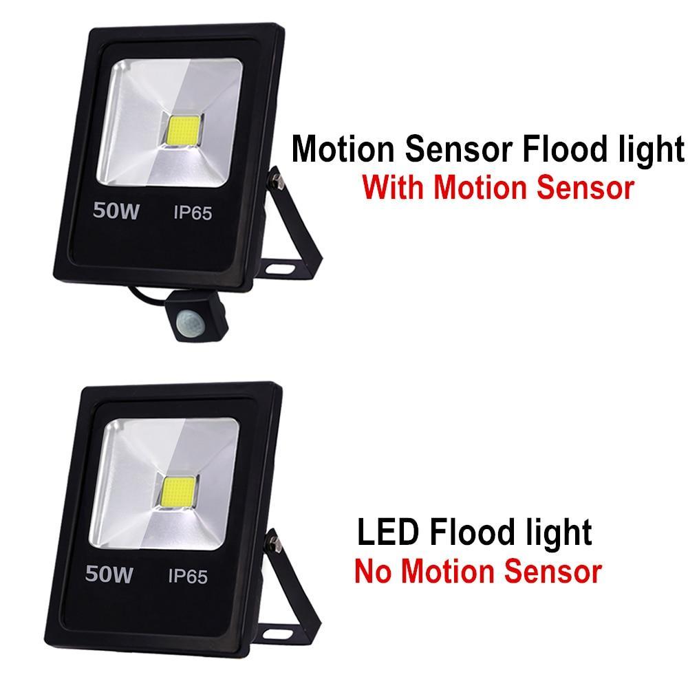 Motion Sensor LED Flood Light 10W 30W 50W 220V Floodlights searching lamp IP65 Reflector Outdoor lighting led exterior SpotLight