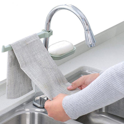 Sink Clip - Towel Rack & Soap Dish Attachment